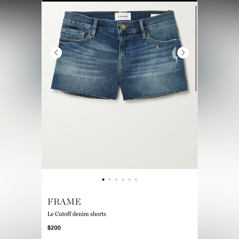 FRAME Le Cutoff denim shorts